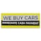 Signmission We Buy Cars Immediate Cash Payment Banner Concession Stand Food Truck Single Sided B-30180 - alternate 1